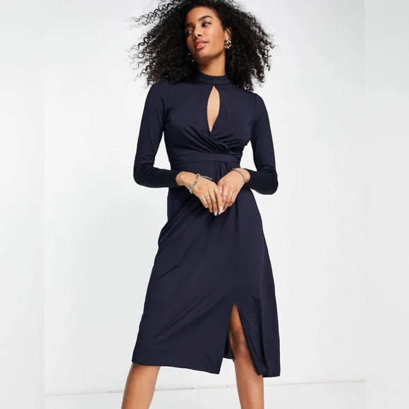 ted baker asymmetric dress Ted Baker Asymmetric Sleeveless Midi Dress